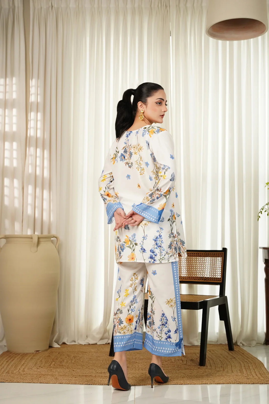 Dhaga 2Pc Printed Cambric Suit Mysie gulbuy.com