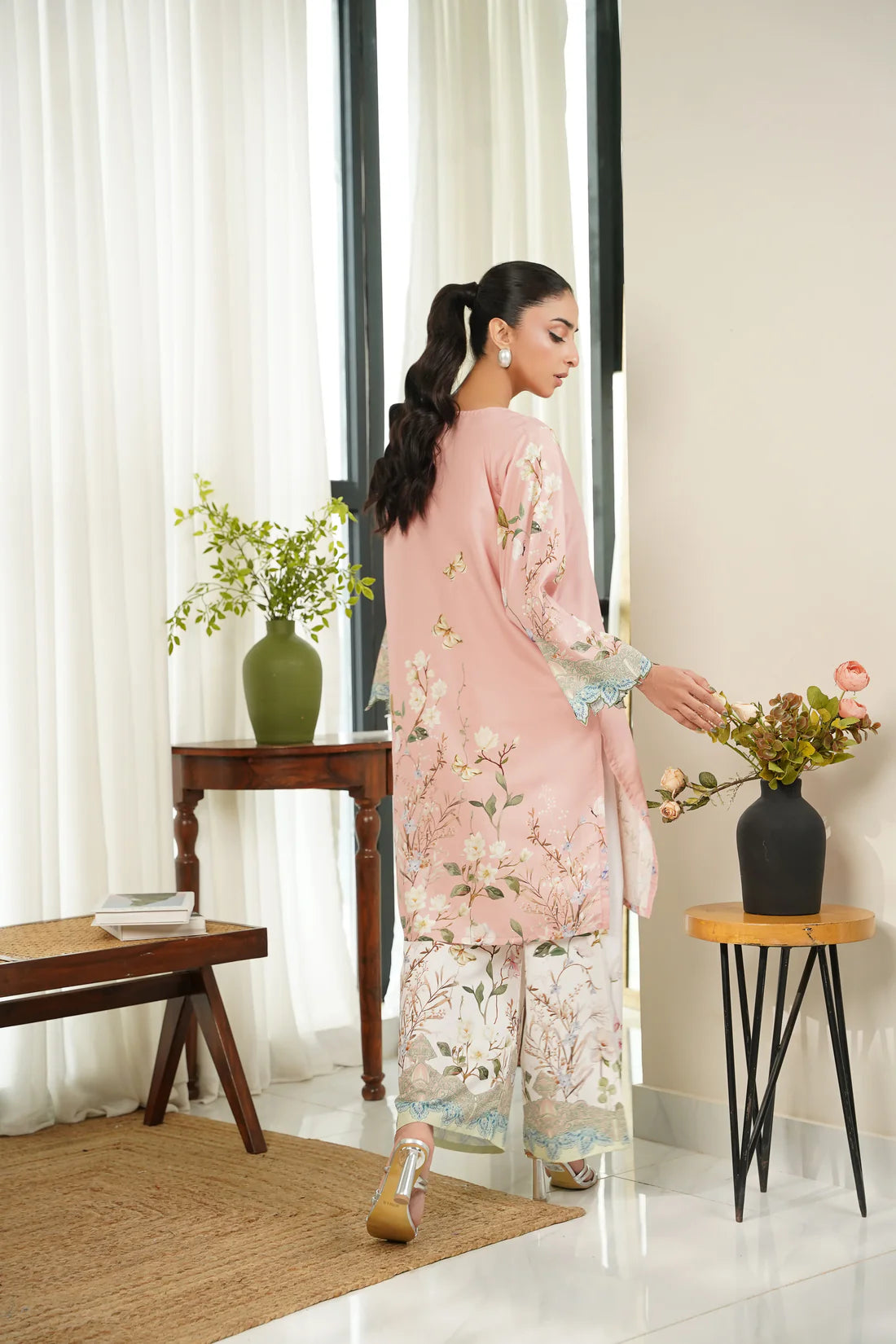 Dhaga 2Pc Printed Cambric Suit Amorette gulbuy.com