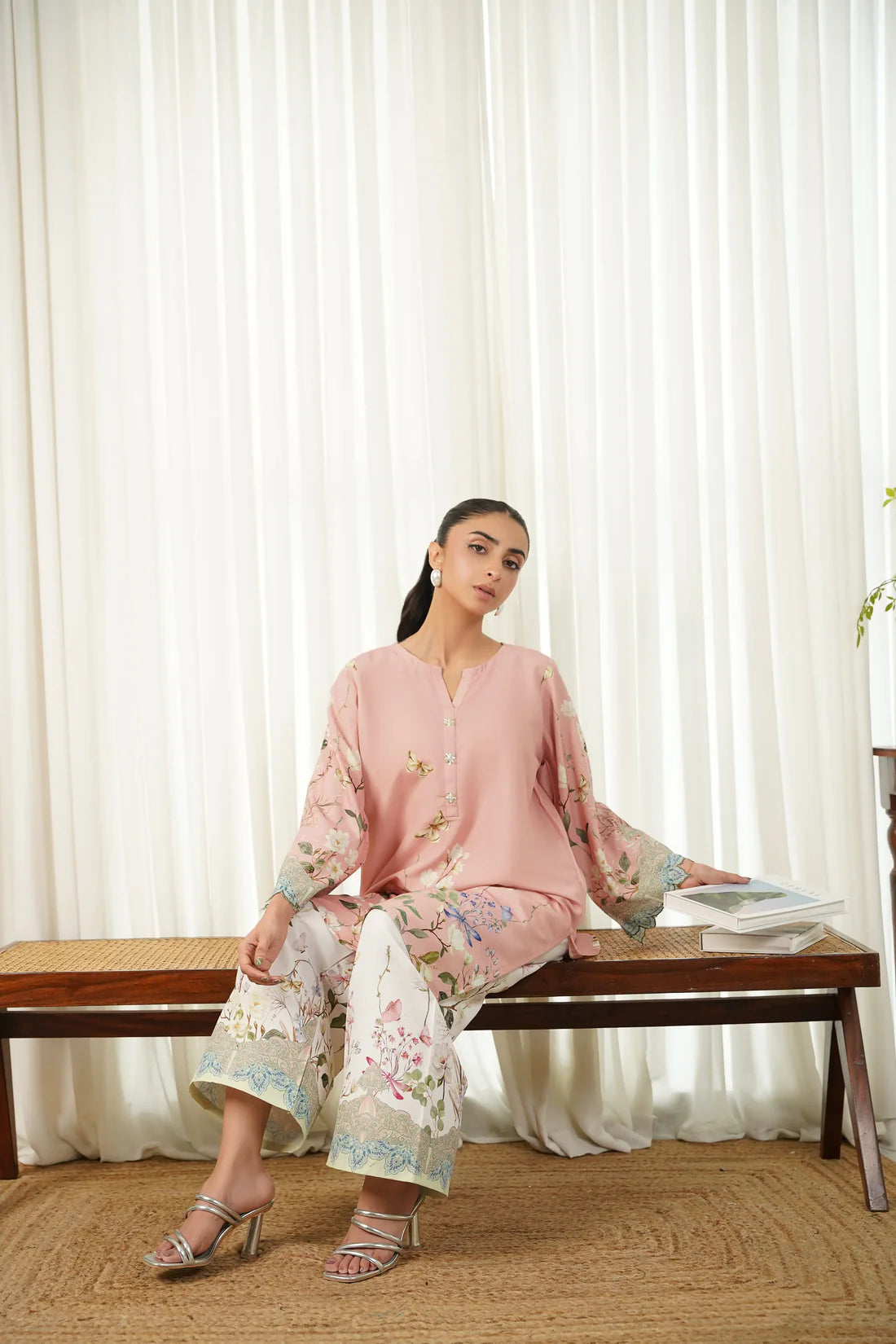 Dhaga 2Pc Printed Cambric Suit Amorette gulbuy.com