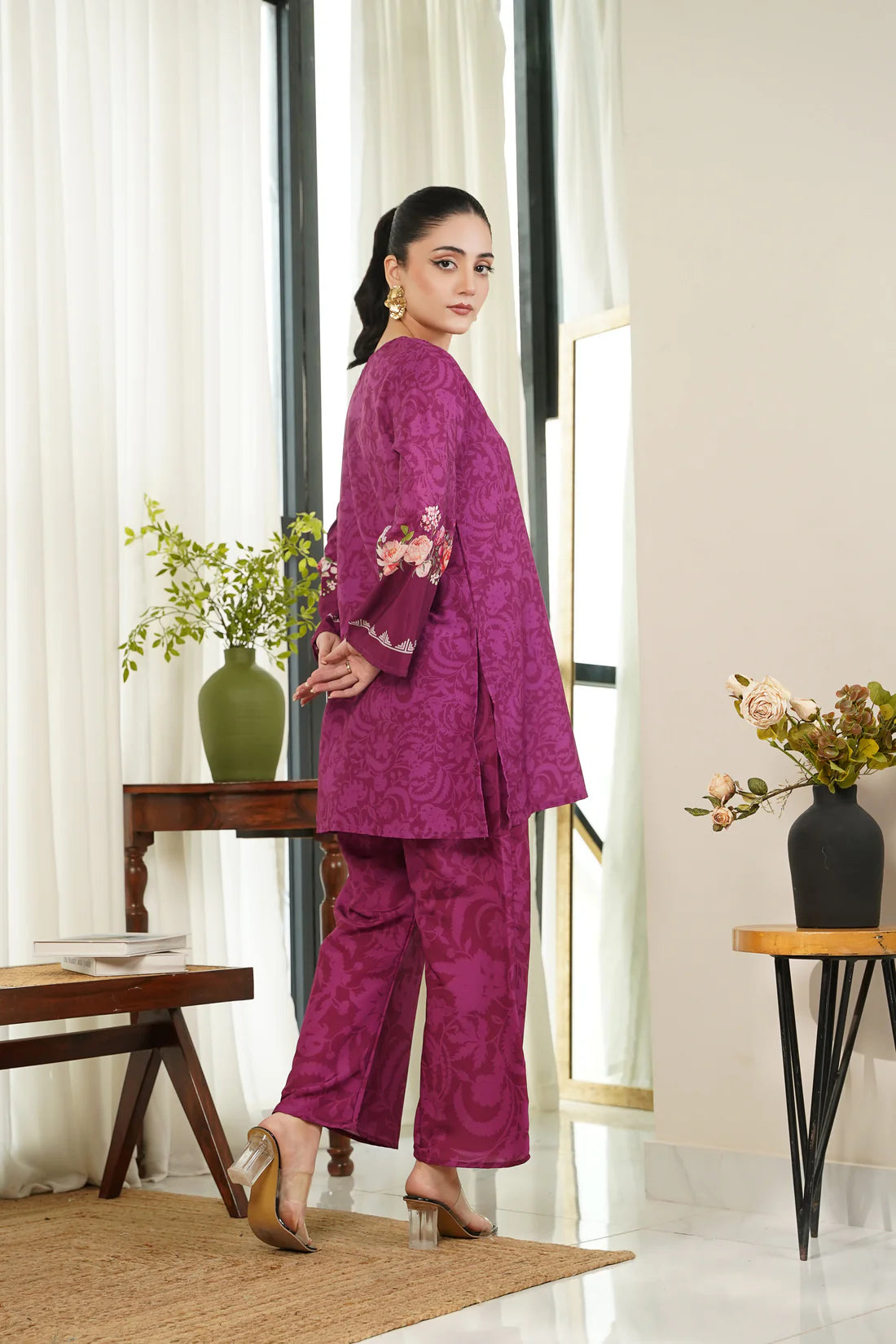 Dhaga 2Pc Printed Cambric Suit Bridgette gulbuy.com