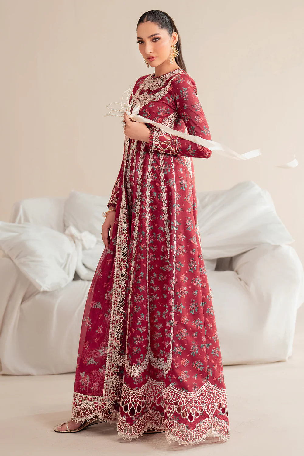 Jazmin 3Pc Embroidered Lawn Suit IL'25-D08 gulbuy.com