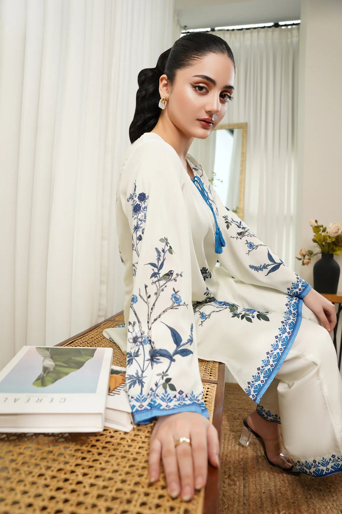 Dhaga 2Pc Printed Cambric Suit Amelia gulbuy.com