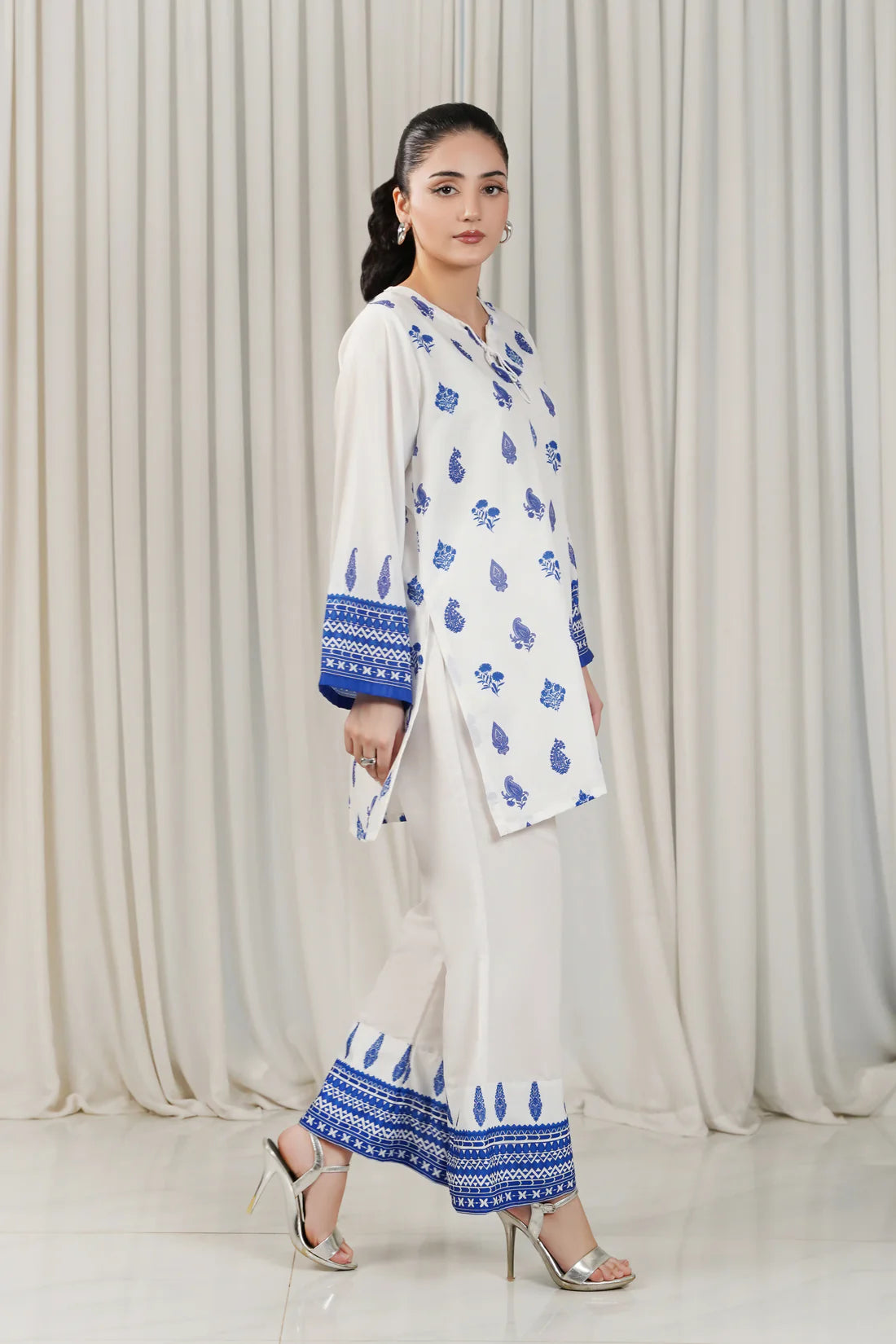 Dhaga 2Pc Printed Cambric Suit Abigail gulbuy.com