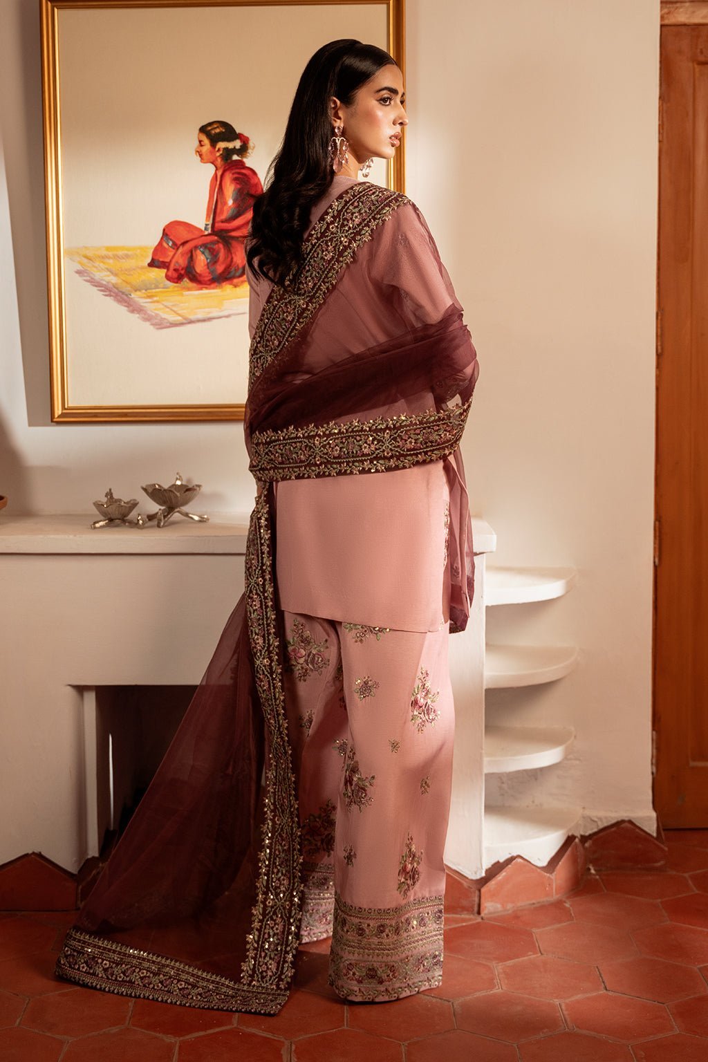 Sheenora 3Pc Embroidered Silk Dress LILAC SERENITY gulbuy.com
