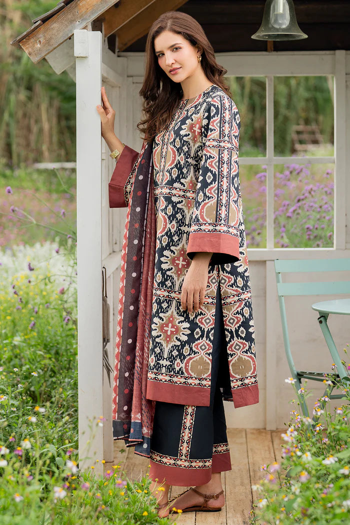 Jazmin 3Pc Printed Lawn Suit USE-9233 gulbuy.com