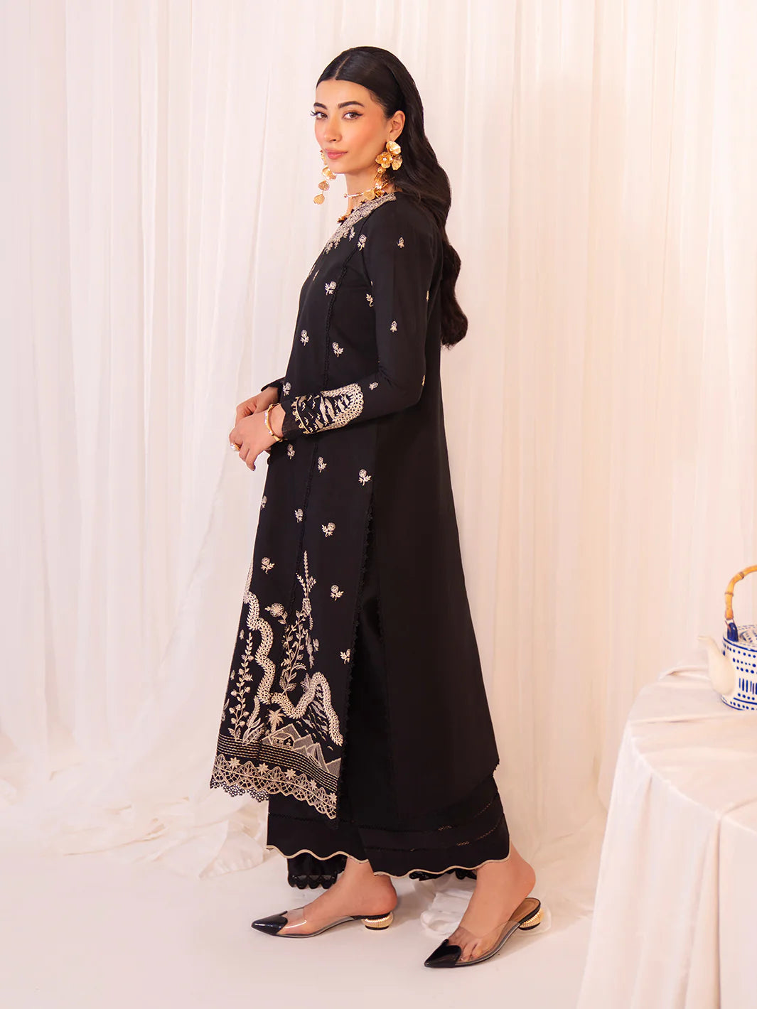 Faiza Faisal 3Pc Embroidered Lawn Suit ADELE