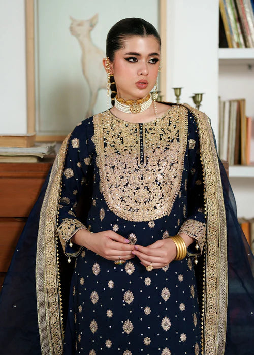Haseens 3PC Embroidered Chiffon Suit Muskaan gulbuy.com