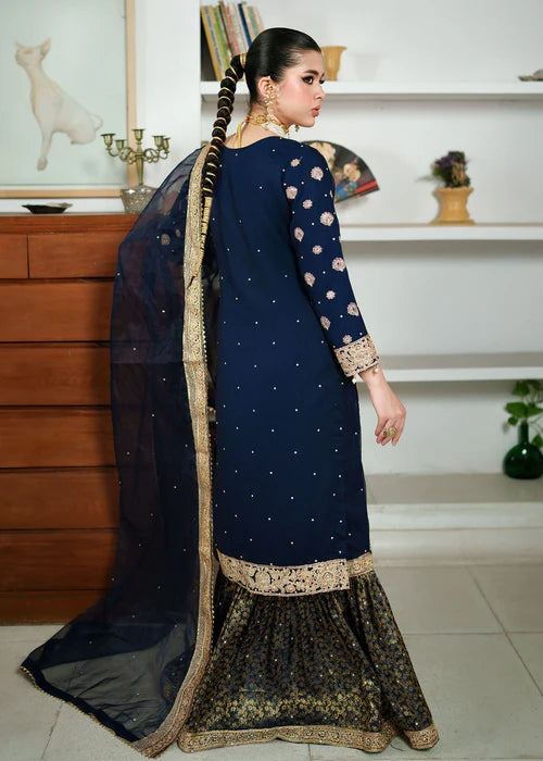 Haseens 3PC Embroidered Chiffon Suit Muskaan gulbuy.com