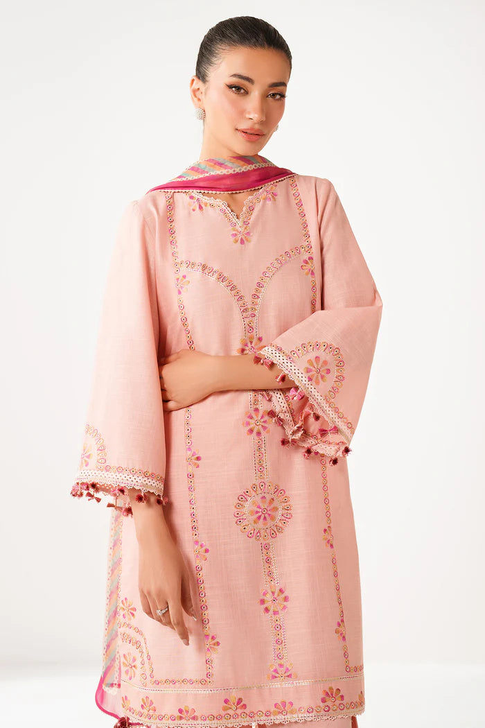Jazmin 3Pc Embroidered Lawn Suit USE-9240 gulbuy.com