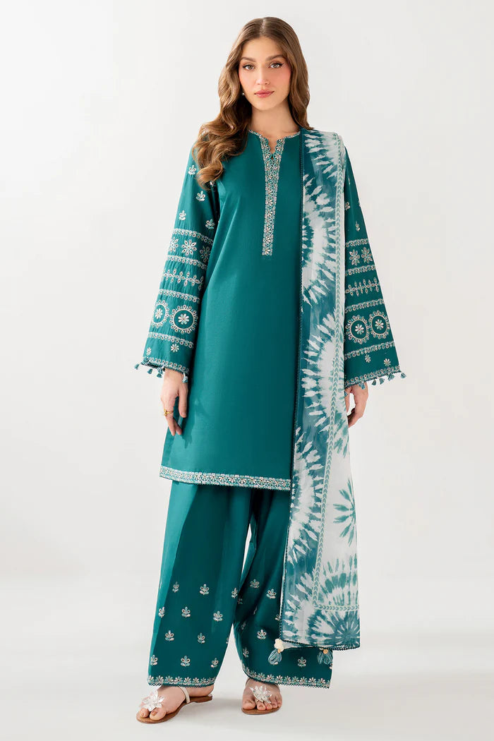 Jazmin 3Pc Embroidered Lawn Suit USE-9248 XL gulbuy.com