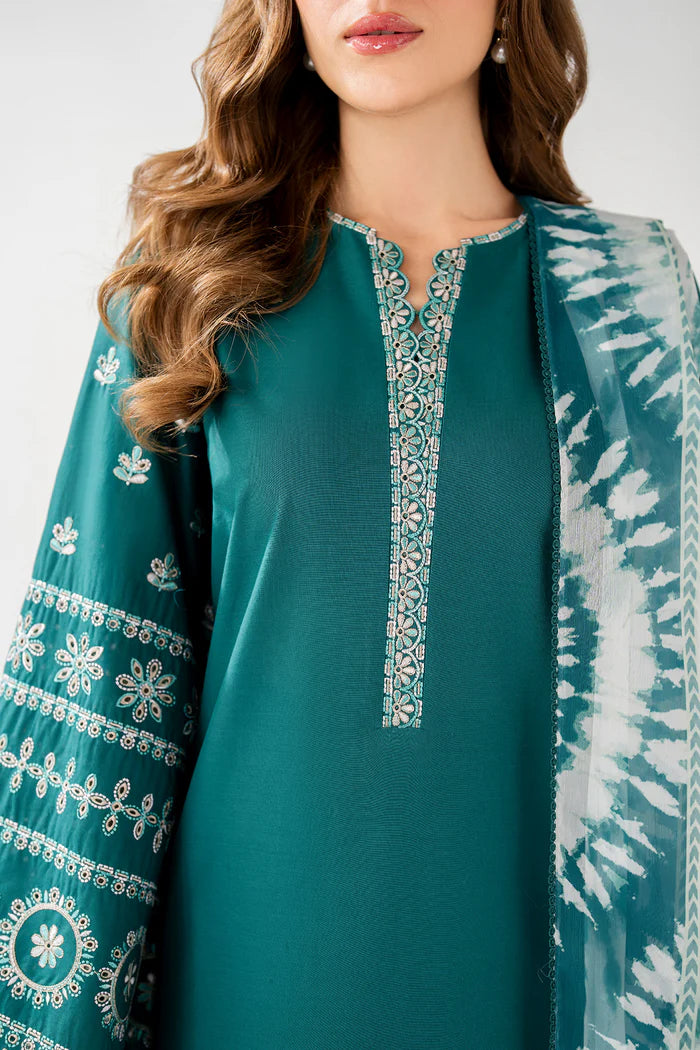 Jazmin 3Pc Embroidered Lawn Suit USE-9248 gulbuy.com