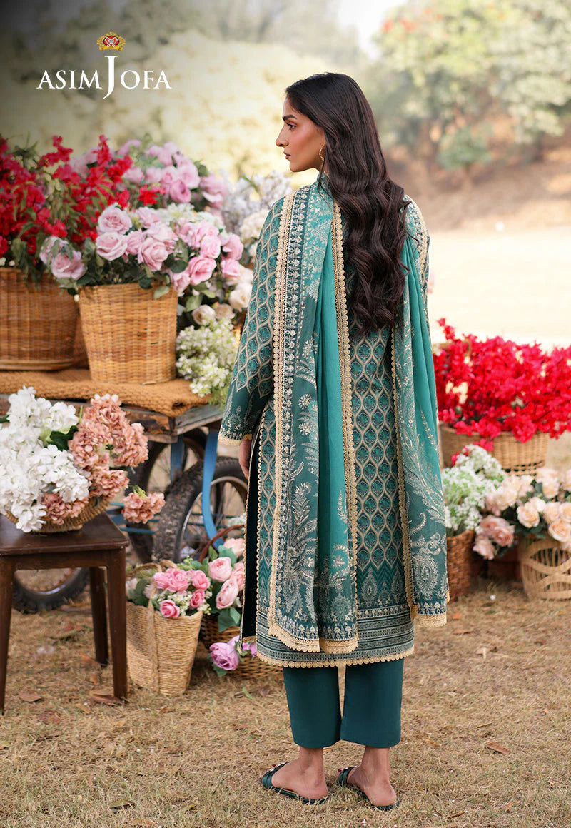 Asim Jofa 3Pc Printed Lawn Suit AJUUB-04 gulbuy.com