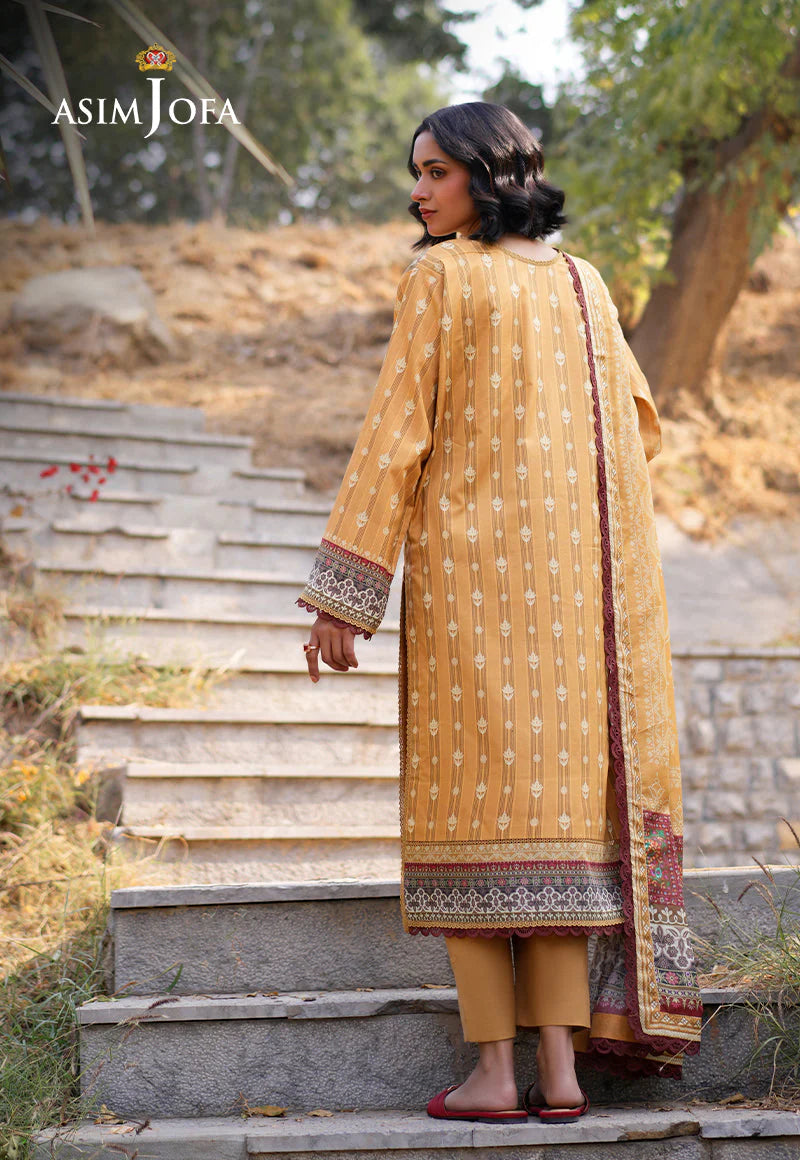 Asim Jofa 3Pc Printed Lawn Suit AJUUB-07 gulbuy.com