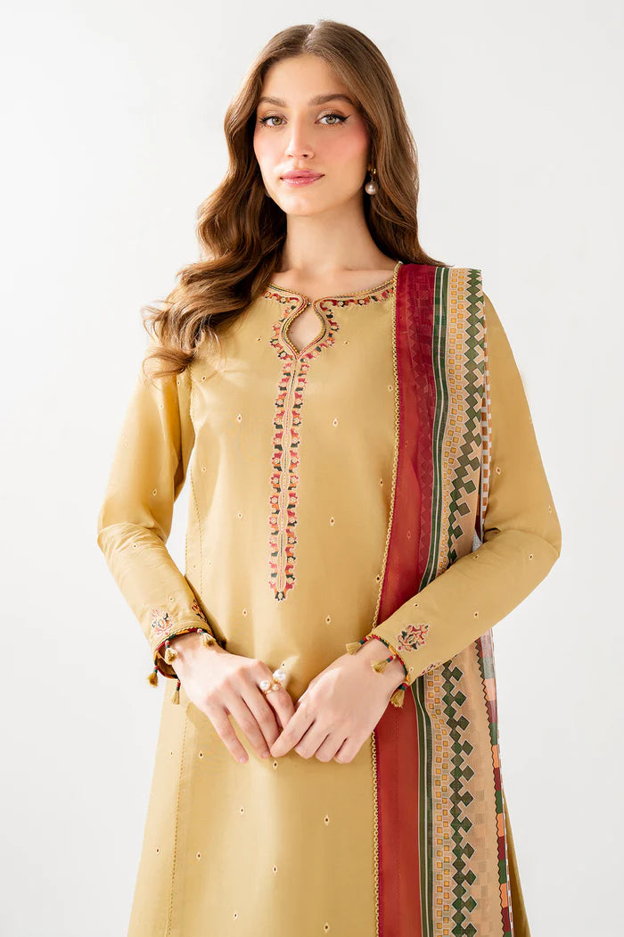 Jazmin 3Pc Embroidered Lawn Suit USE-9245 gulbuy.com
