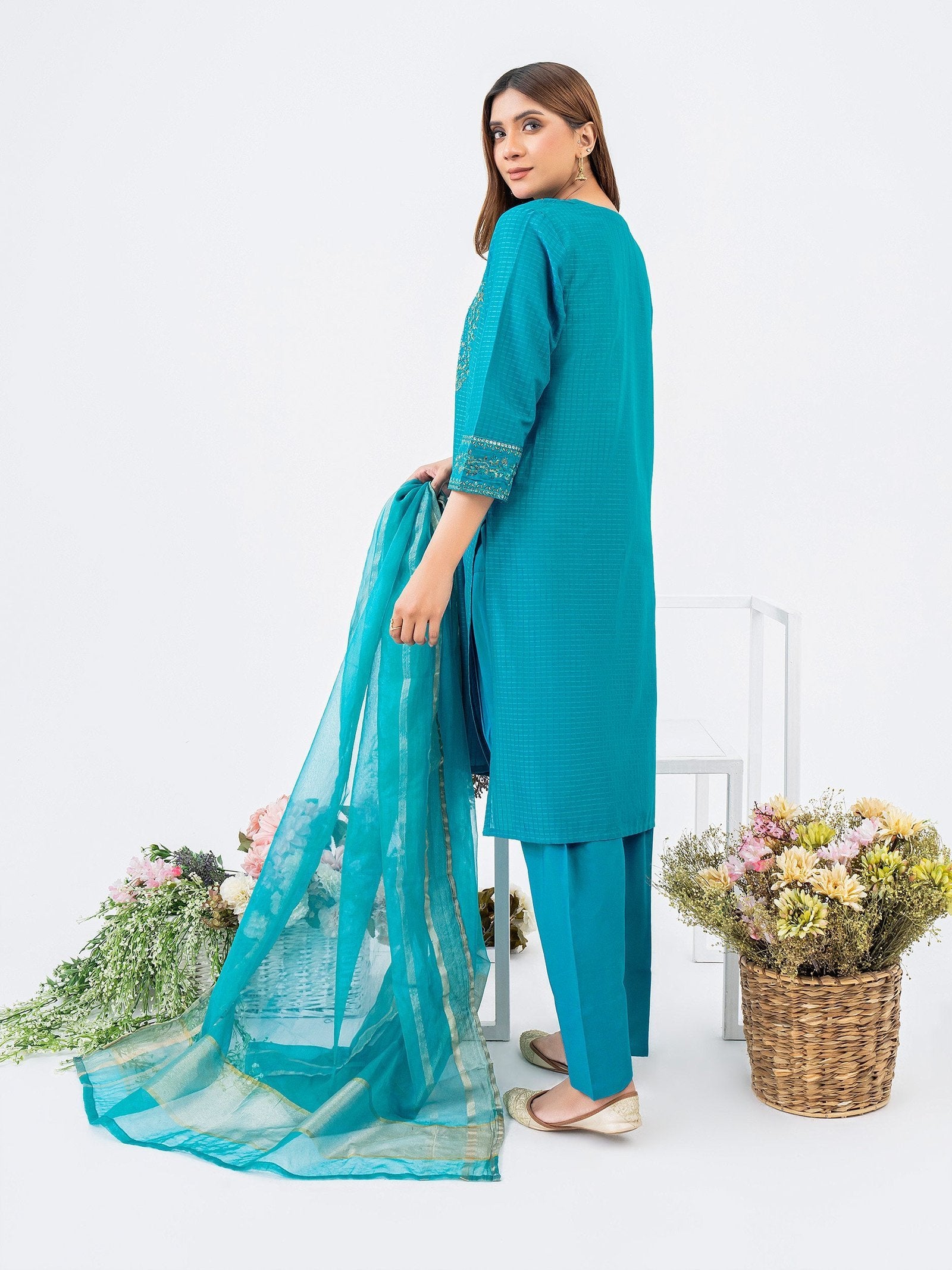 Limelight 3 Piece Embroidered Lawn Suit (P9903SU)