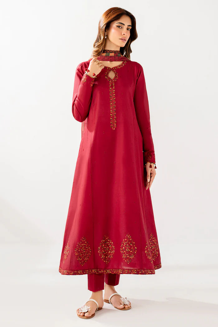 Jazmin 3Pc Embroidered Lawn Suit USE-9244 XL gulbuy.com