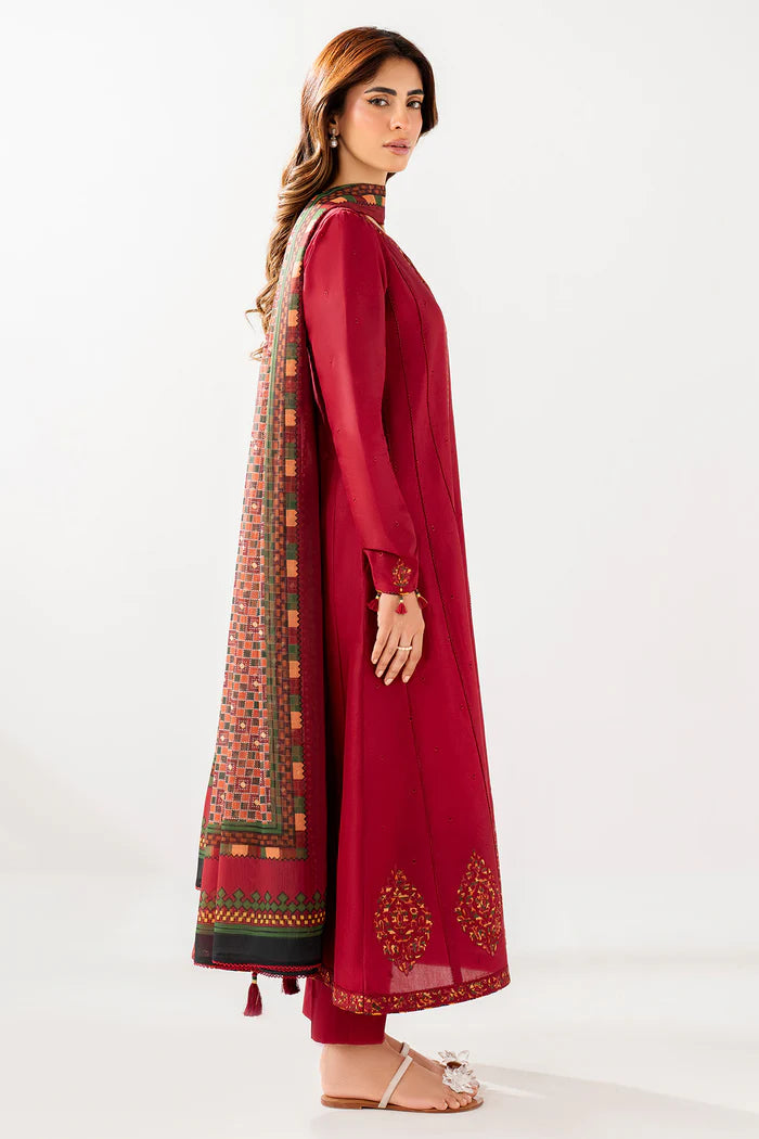 Jazmin 3Pc Embroidered Lawn Suit USE-9244 gulbuy.com