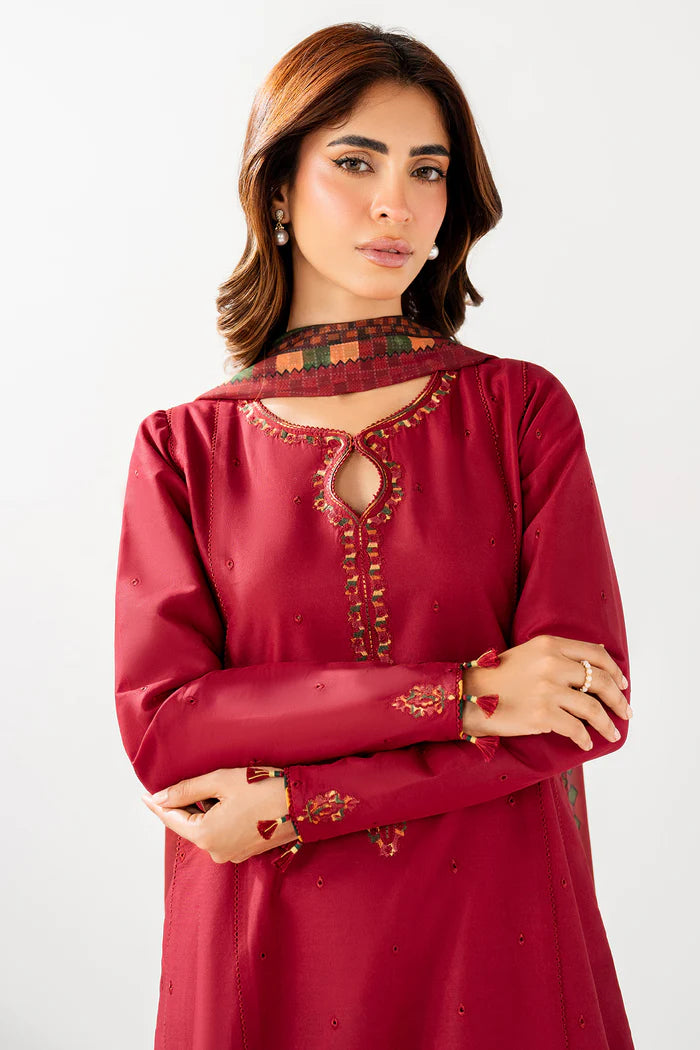 Jazmin 3Pc Embroidered Lawn Suit USE-9244 gulbuy.com