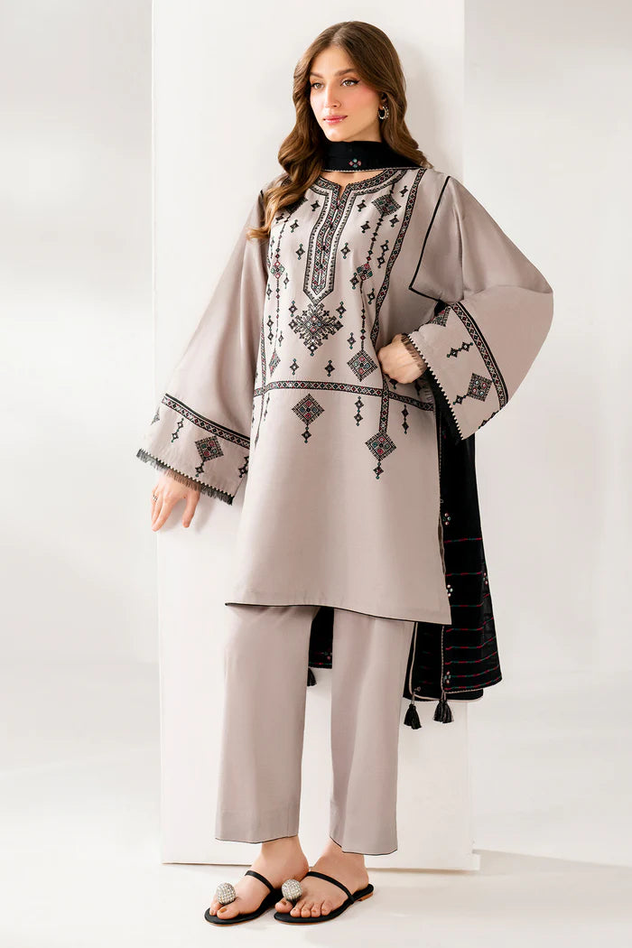 Jazmin 3Pc Embroidered Law Suit USE-9251 XL gulbuy.com
