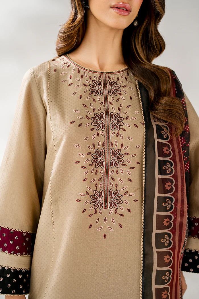 Jazmin 3Pc Embroidered Lawn Suit USE-9246 gulbuy.com