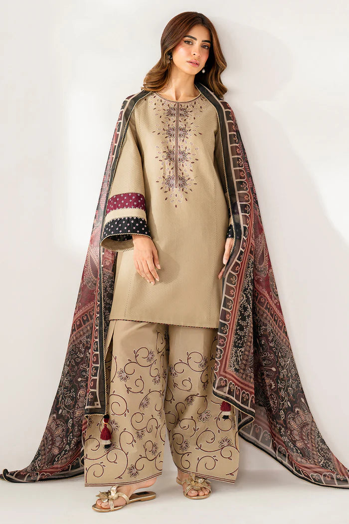 Jazmin 3Pc Embroidered Lawn Suit USE-9246 XL gulbuy.com