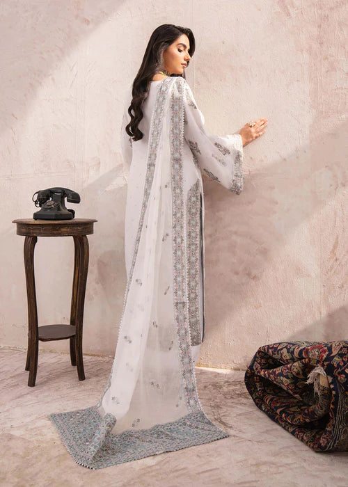 Haseens 3PC Embroidered Chiffon Suit Zimaal gulbuy.com