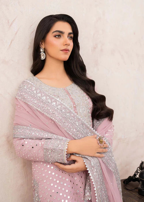 Haseens 3PC Embroidered Chiffon Suit Roohi gulbuy.com