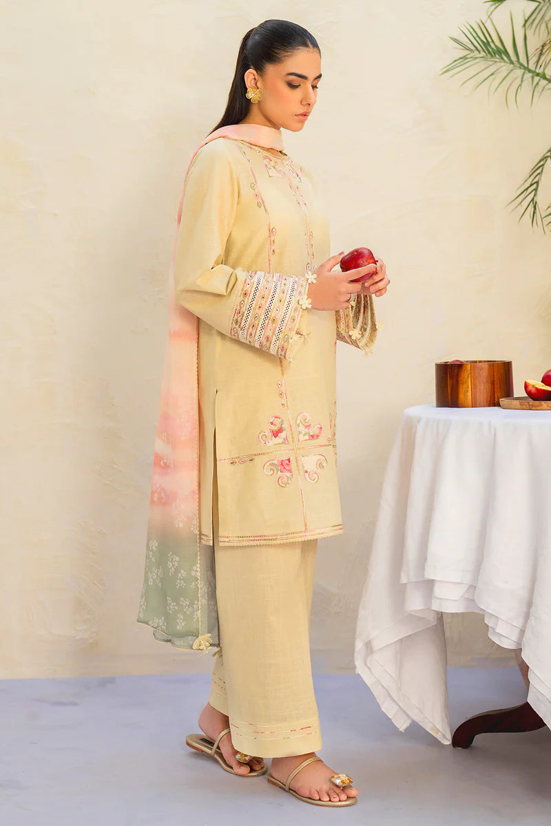 Jazmin 3Pc Embroidered Lawn Suit USE-9210 gulbuy.com