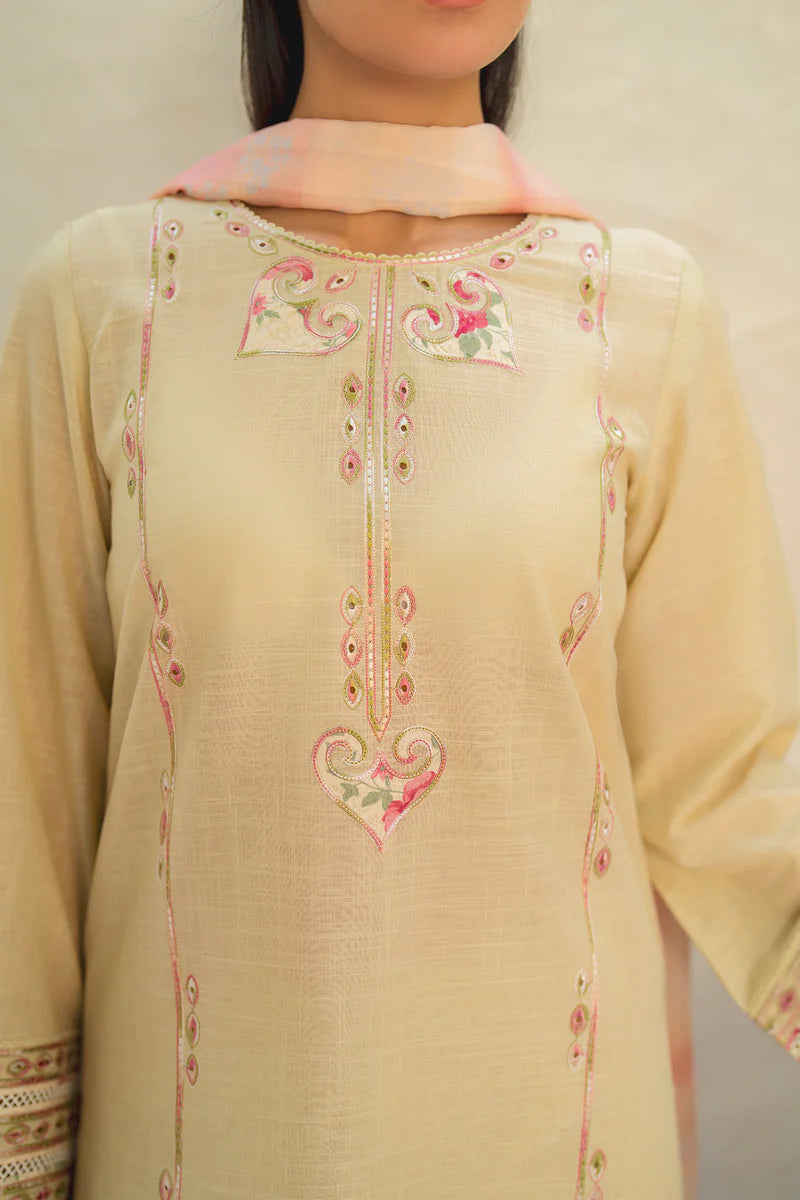 Jazmin 3Pc Embroidered Lawn Suit USE-9210 gulbuy.com