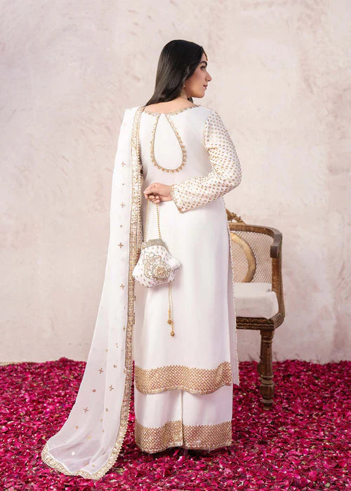 Haseens 3PC Embroidered Chiffon Suit Zohrah gulbuy.com