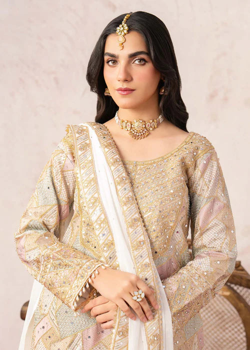Haseens 3PC Embroidered Chiffon Suit Amarah gulbuy.com
