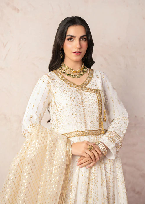 Haseens 3PC Embroidered Chiffon Suit Mehrma gulbuy.com
