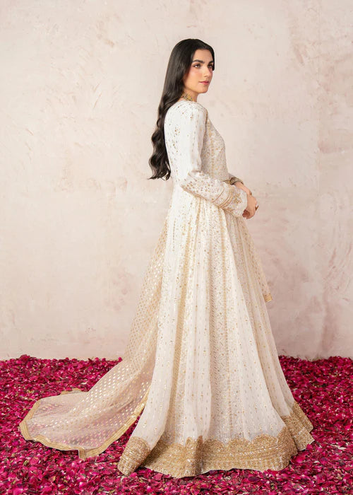 Haseens 3PC Embroidered Chiffon Suit Mehrma gulbuy.com