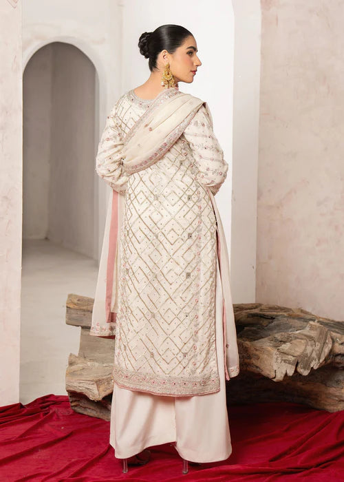 Haseens 3PC Embroidered Chiffon Suit Sidra gulbuy.com