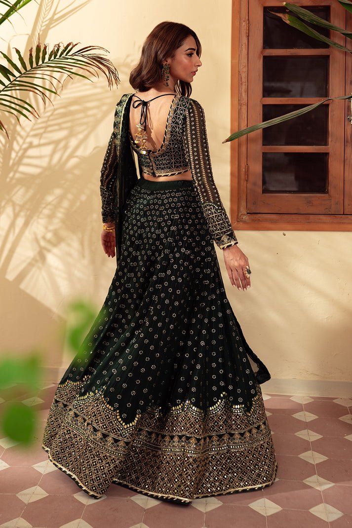 NEESHAY 3PC EMBROIDERED CHIFFON SUIT (Sheesh)