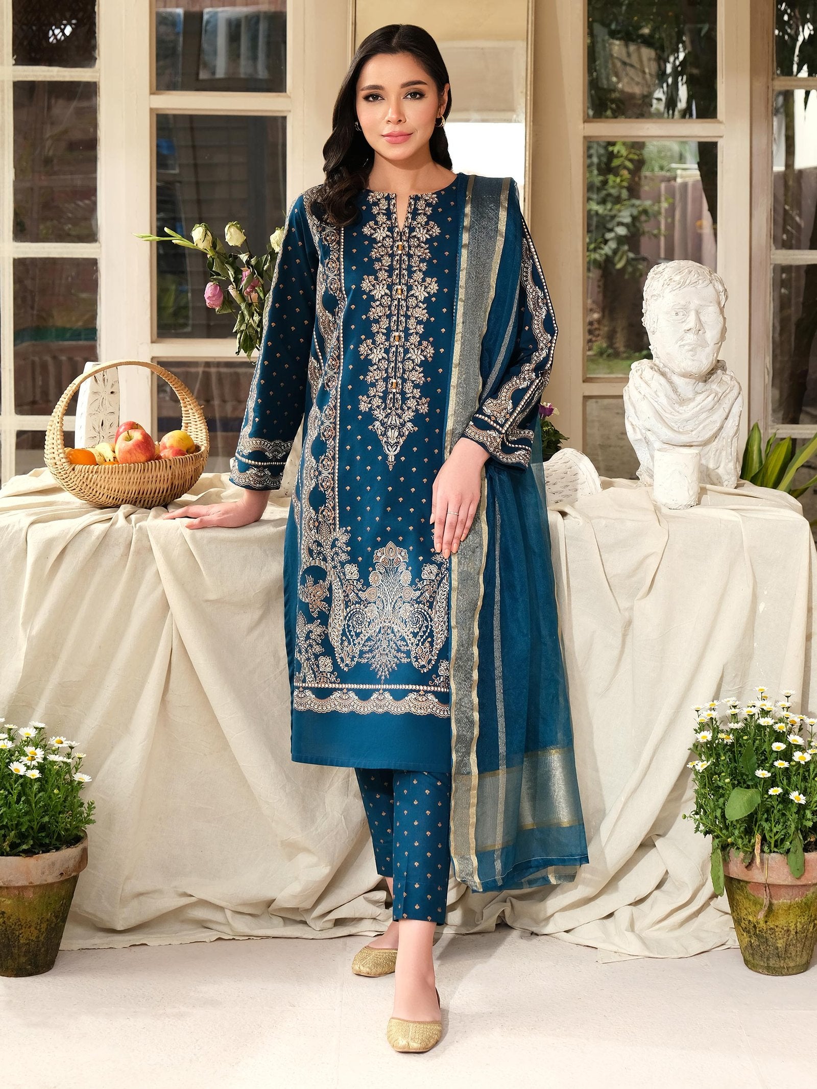 Limelight 3 Piece Printed Lawn Suit (U3410SU-3PC-256)