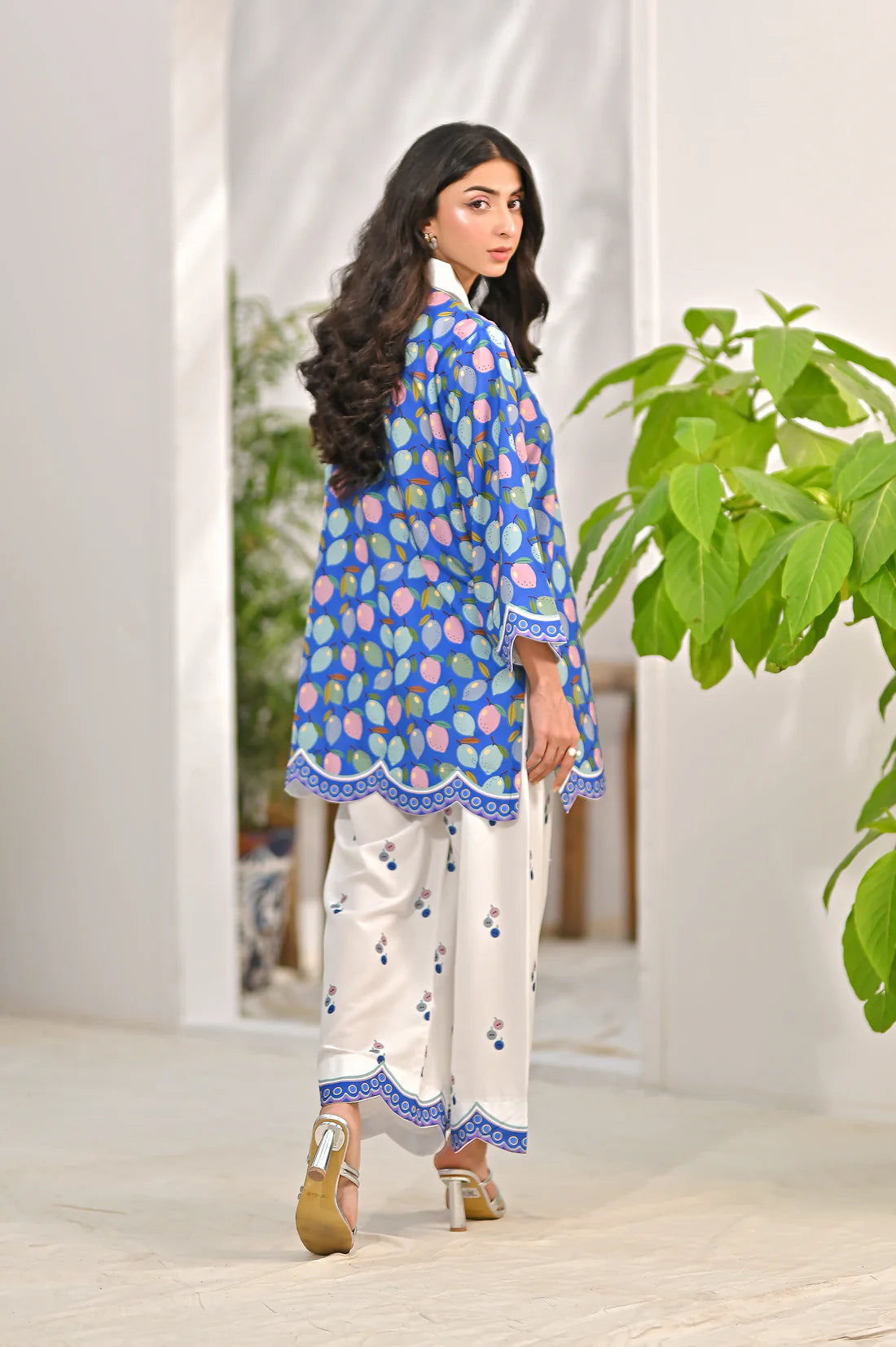 Dhaga 2Pc Printed Cambric Suit Renec gulbuy.com
