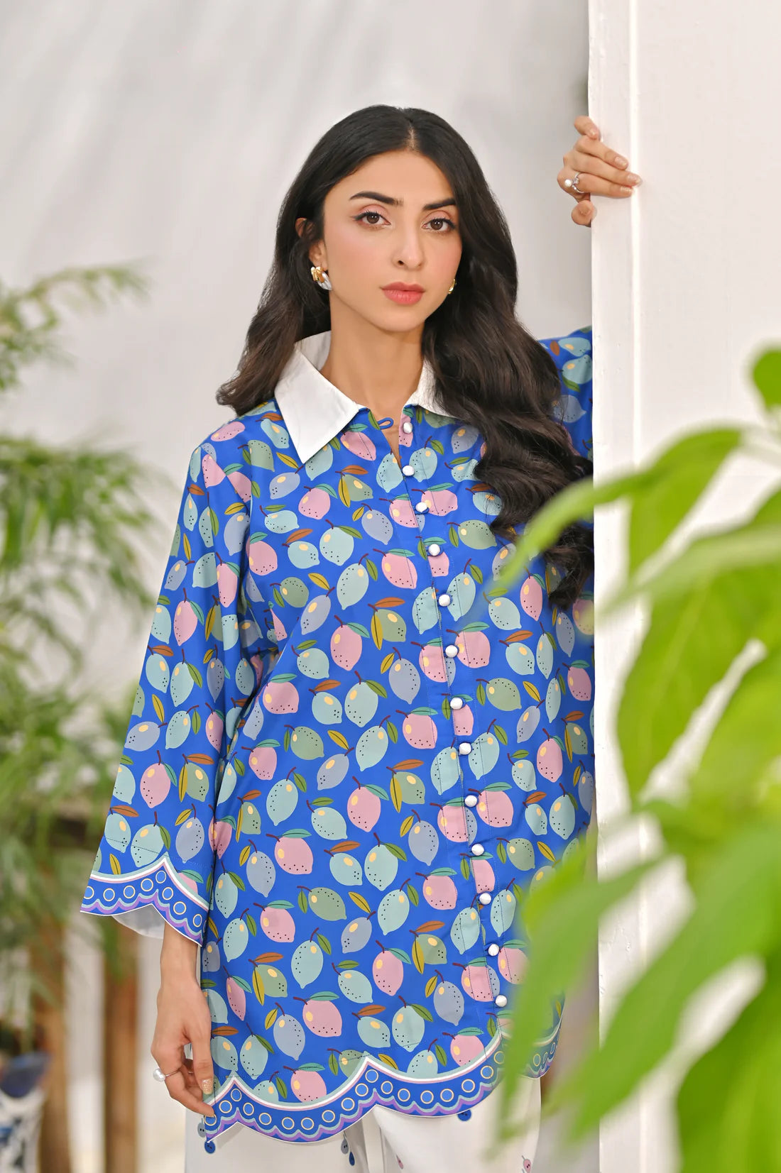 Dhaga 2Pc Printed Cambric Suit Renec gulbuy.com