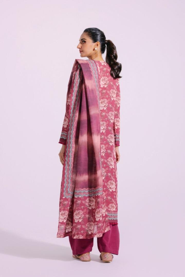Ethnic 3 Piece Printed Khaddar Suit (E0285/202/403)