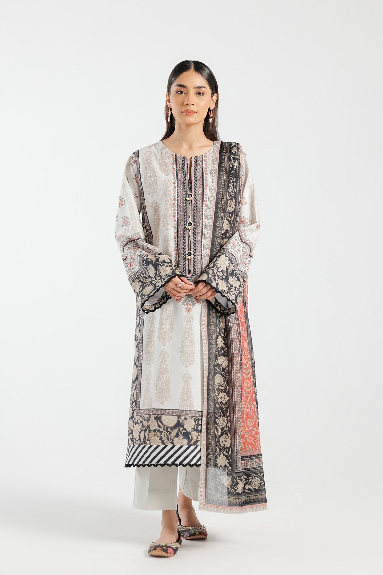 Ethnic 3 Piece Printed Lawn Suit (E0424/202/901)