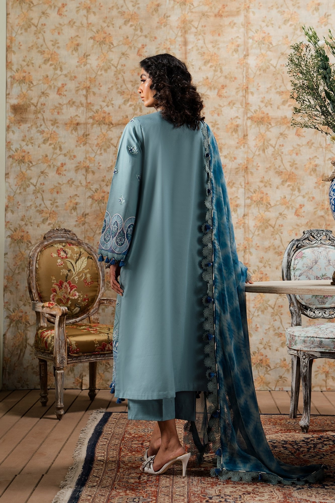 Ethnic 3 Piece Embroidered Lawn Suit (E0433/203/718)