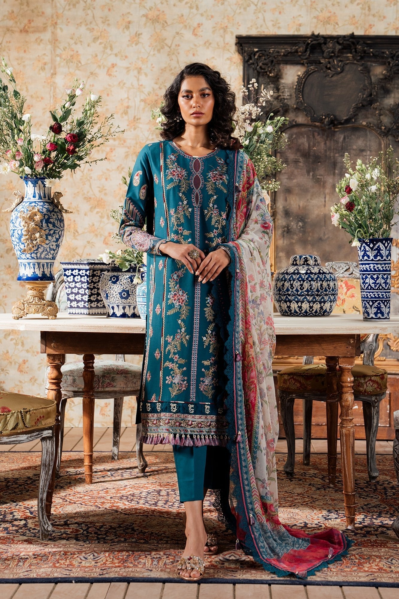 Ethnic 3 Piece Embroidered Lawn Suit (E0434/203/711)