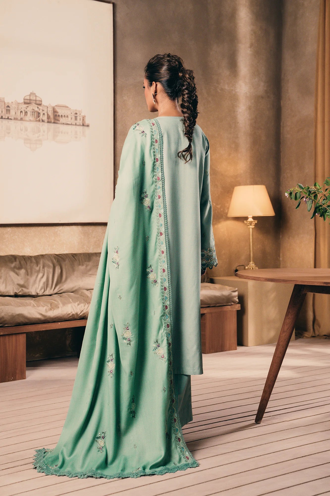 Ethnic 3Pc Embroidered khaddar Suit E0455/203/714 gulbuy.com