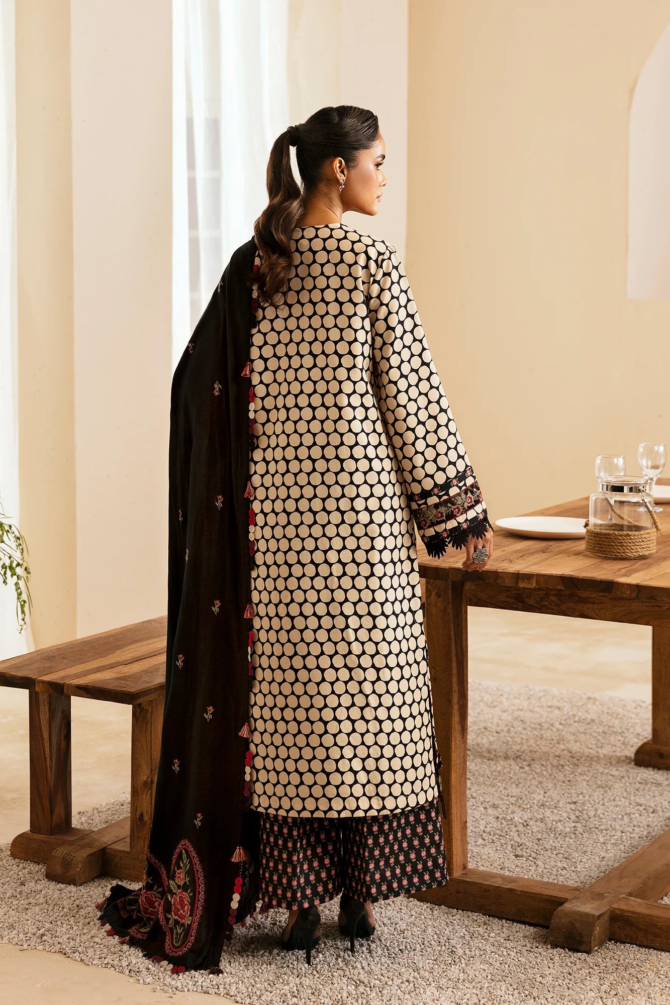 Ethnic 3Pc Embroidered khaddar Suit E0462/203/901 gulbuy.com