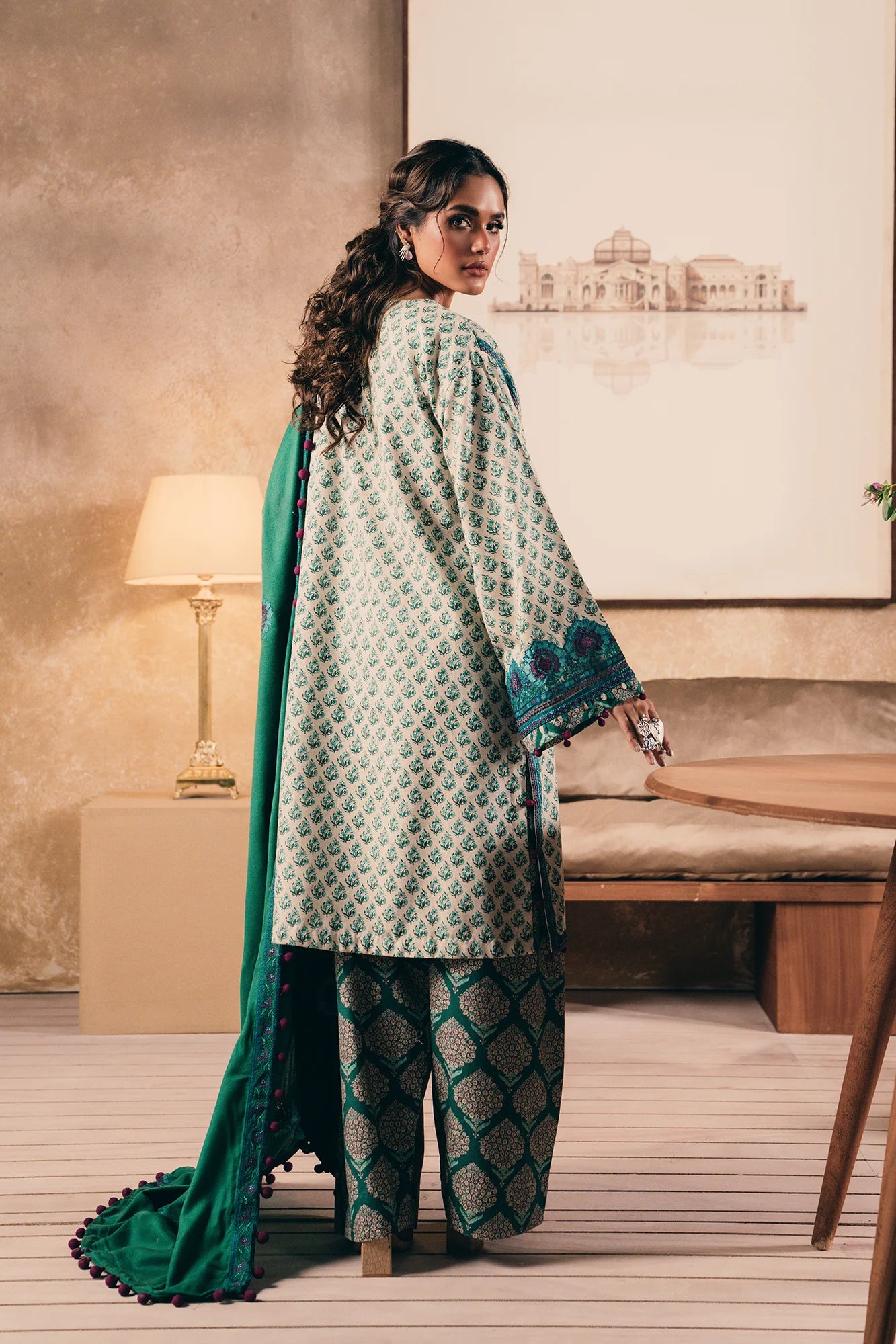 Ethnic 3Pc Embroidered khaddar Suit E0464/203/707 gulbuy.com