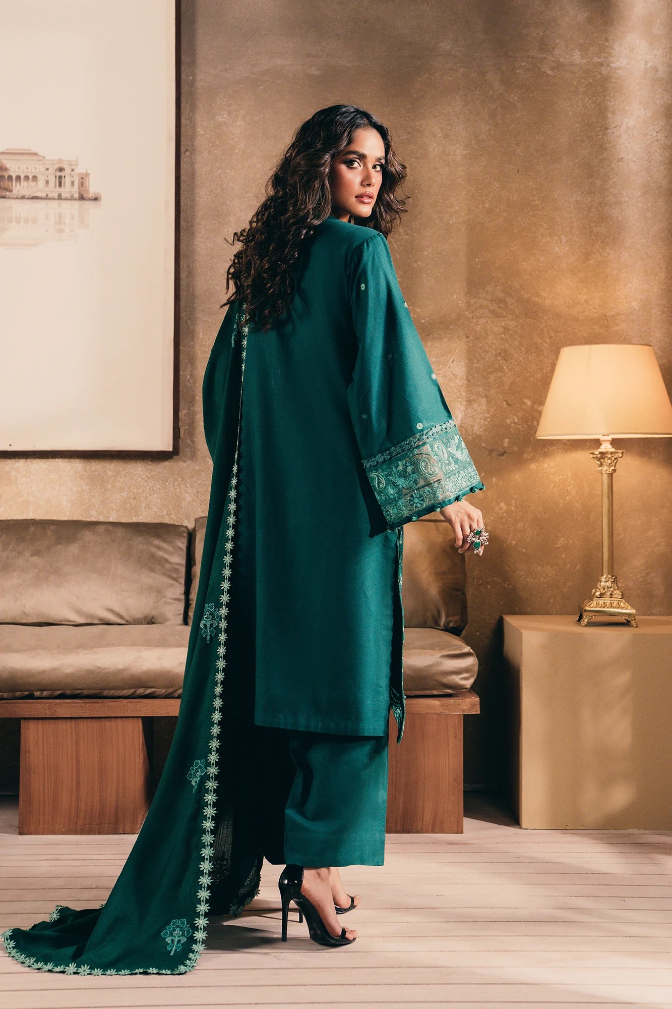 Ethnic 3Pc Embroidered khaddar Suit E0465/203/706 gulbuy.com
