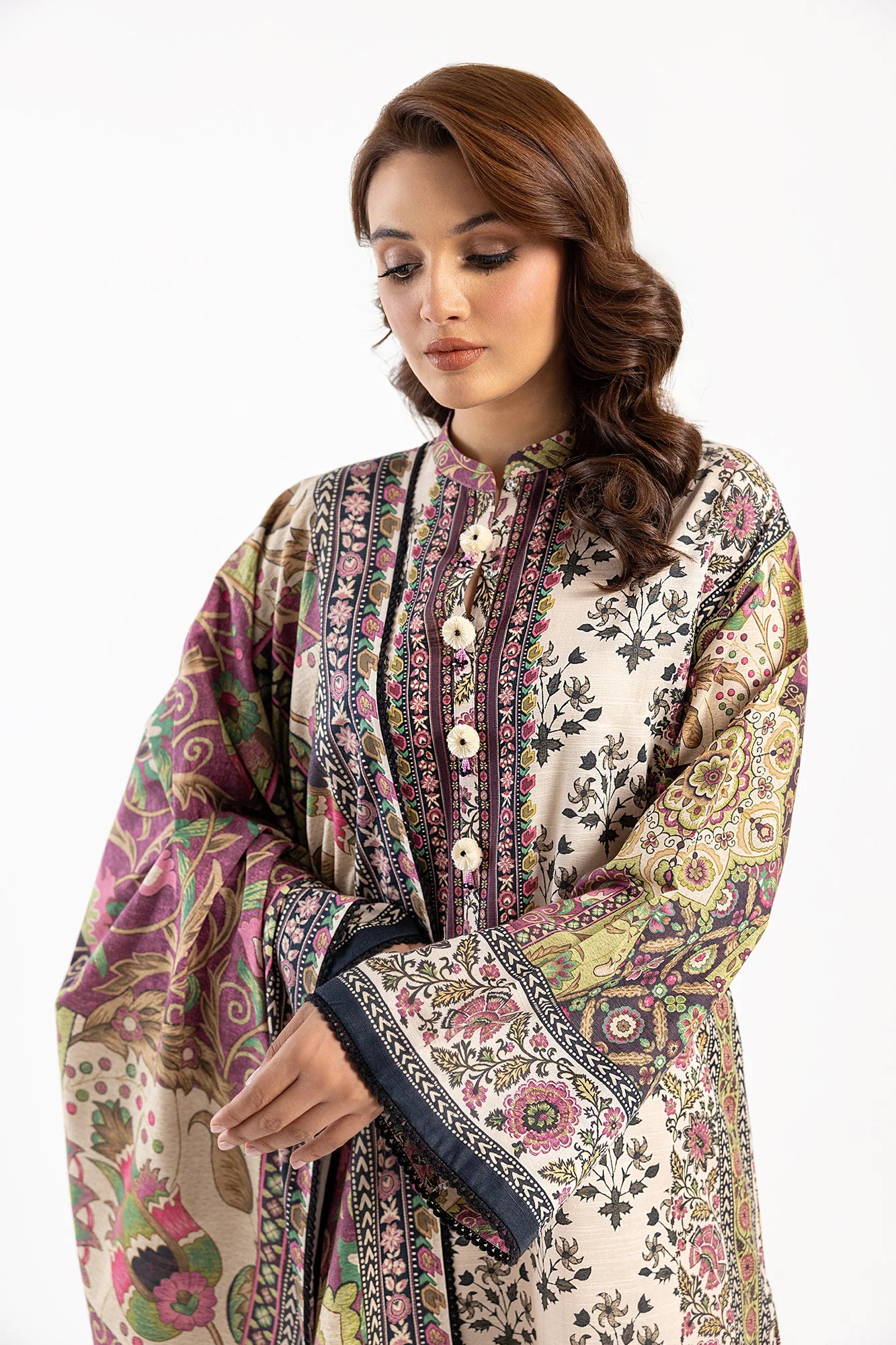 Ethnic 3Pc Printed khaddar Suit E0480/202/512 gulbuy.com