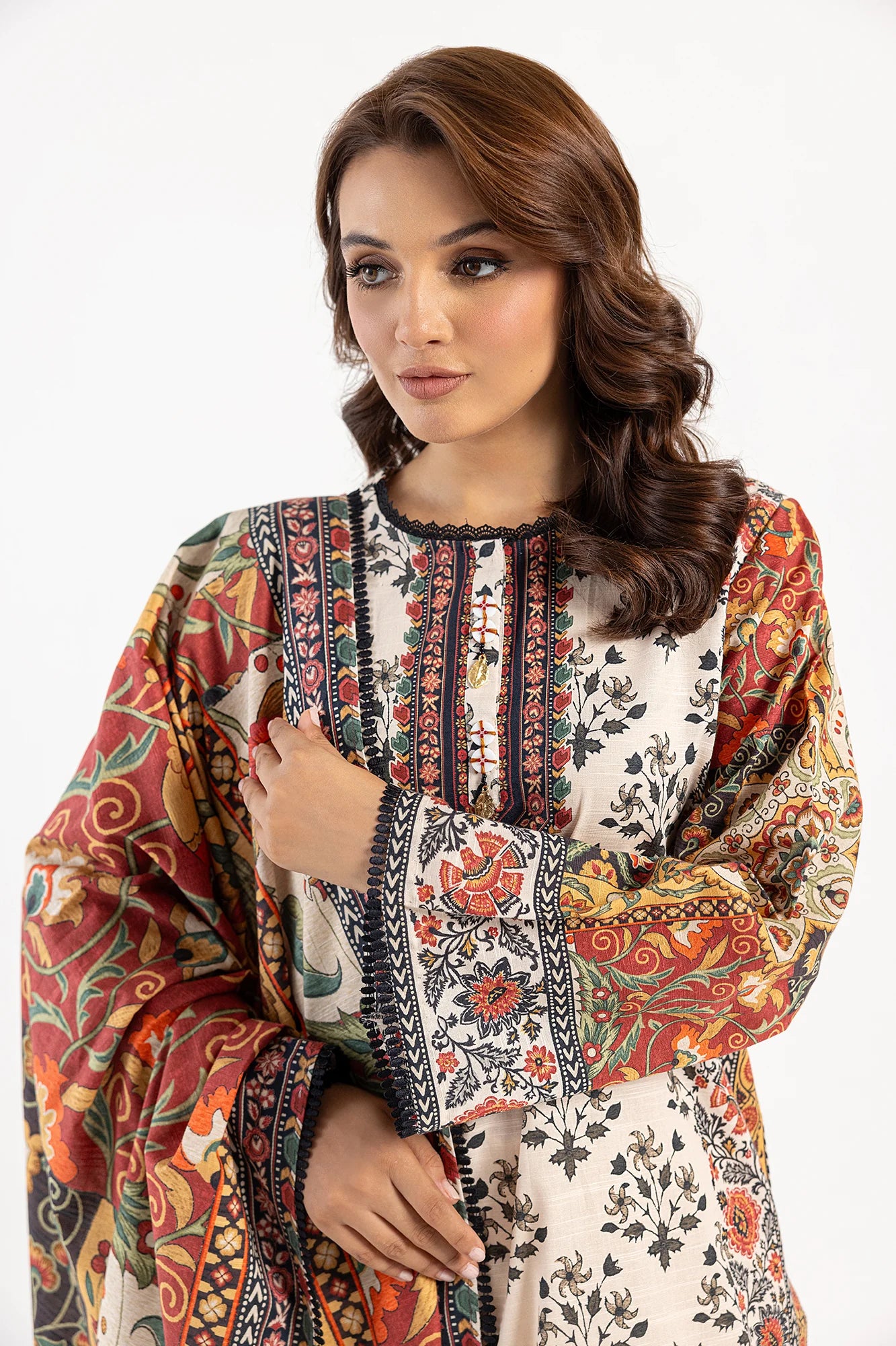 Ethnic 3Pc Printed khaddar Suit E0480/202/807 gulbuy.com