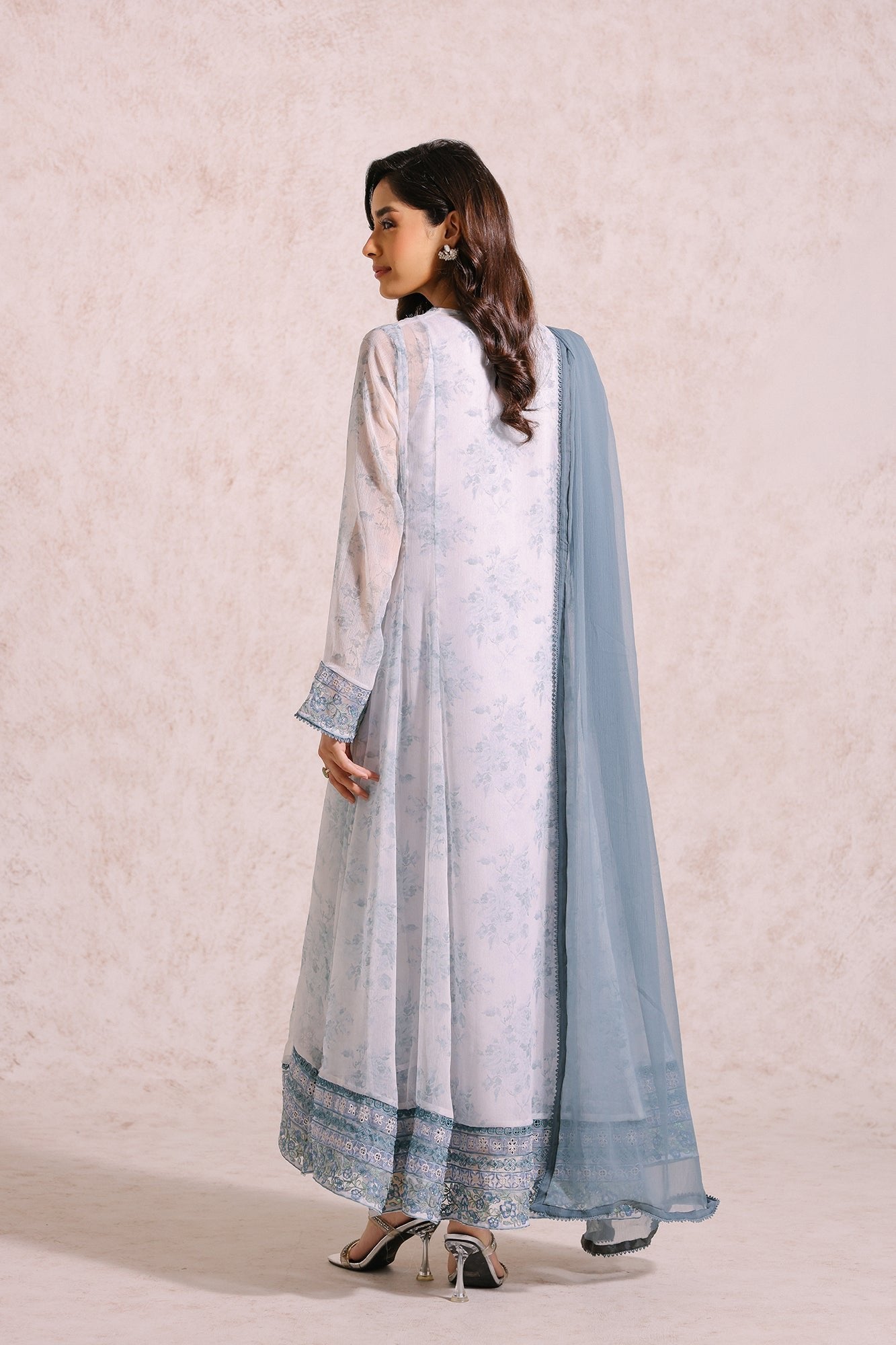 Ethnic 3 Piece Embroidered Chiffon Suit (E0534/105/913)