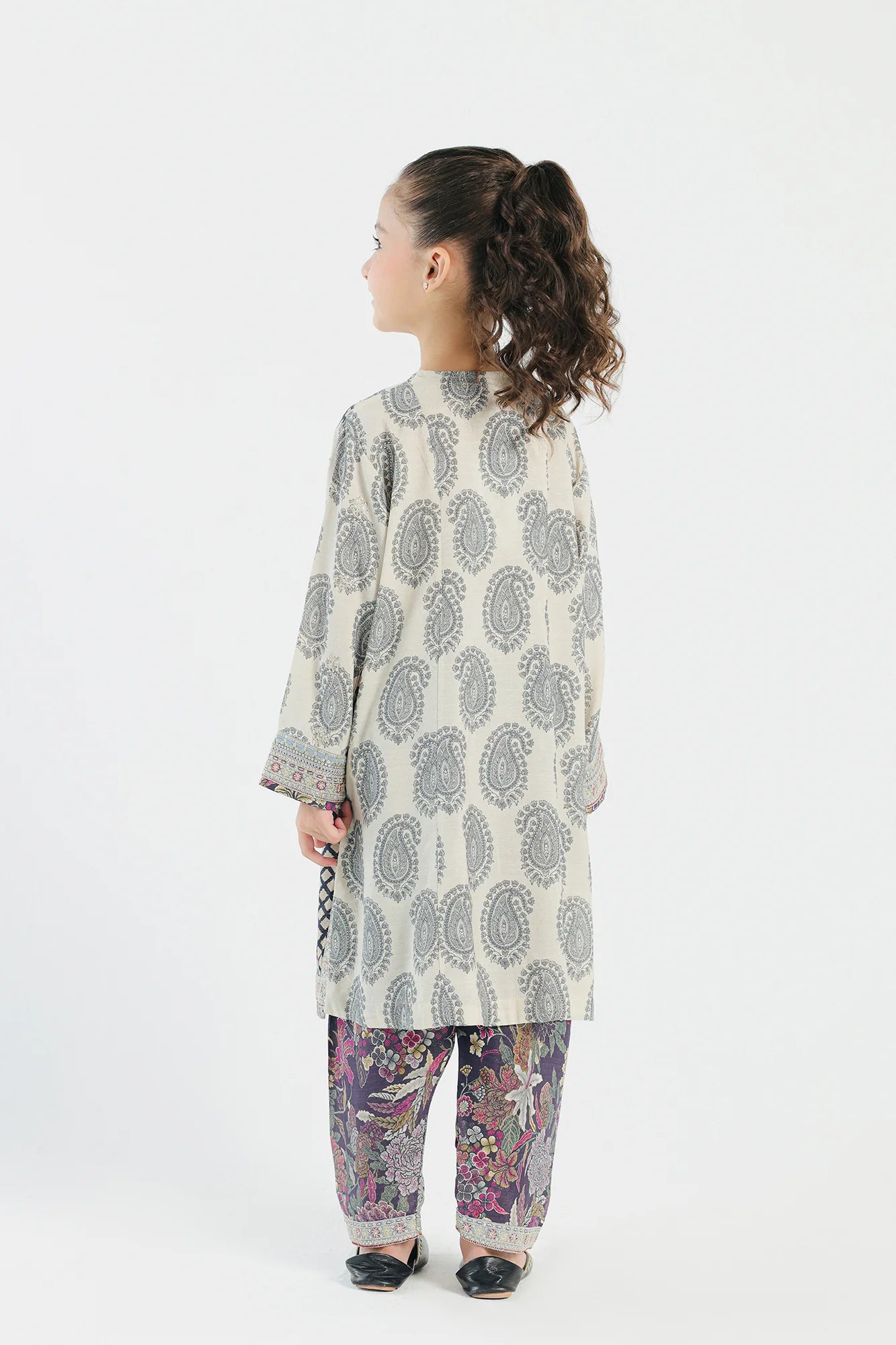 Ethnic 2Pc Embroidered Raw Silk Kids Suit E0535/404/006 gulbuy.com